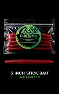5 inch stick bait watermelon