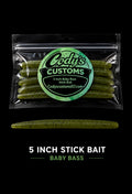 5 inch stick bait, baby bass ￼